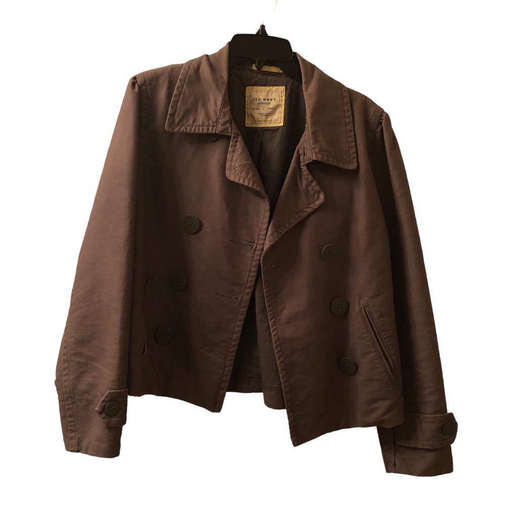 Old Navy Gray Pea Coat L